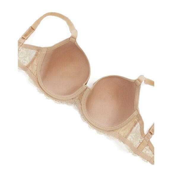 Wacoal Embrace Lace Underwire T-Shirt Bra in Sand/Cream Lace, Size 30DDD.  NWT! - Picture 2 of 10